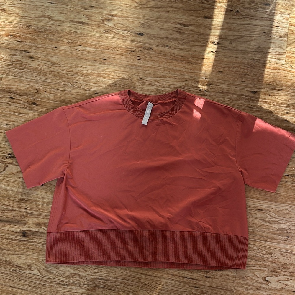 Athleta size small rusty orange T-shirt